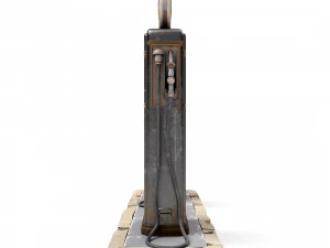 Pompa bensin tua Model 3D