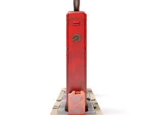 Old gas pump 3D मॉडल