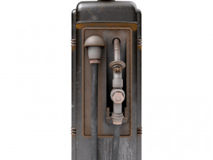 Old gas pump 3D मॉडल