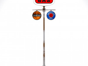 Old gas pump 3D मॉडल