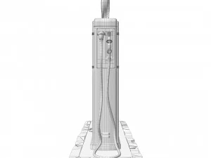 Pompa bensin tua Model 3D