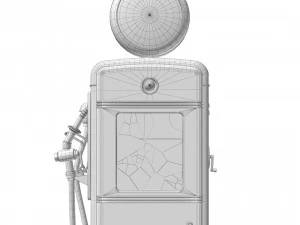 Pompa bensin tua Model 3D