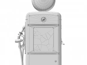 Pompa bensin tua Model 3D