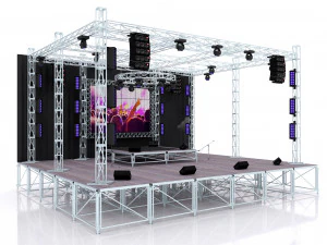 演唱会音乐舞台 3D 模型