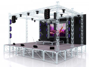 Concert music stage 3D Model