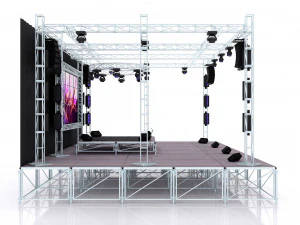 Concert music stage 3D Model
