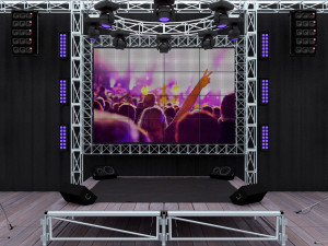 Concert music stage 3D Model