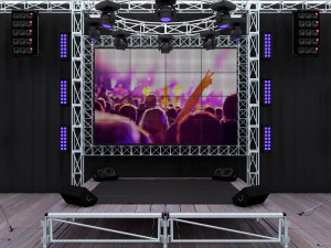 Concert music stage 3D Model
