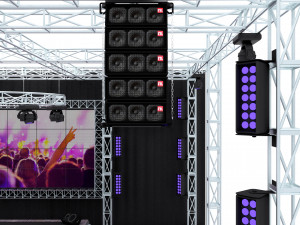 Concert music stage 3D Model