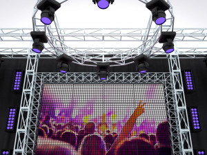 Concert music stage 3D Model