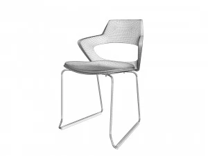 인체공학적 의자 3D 모델