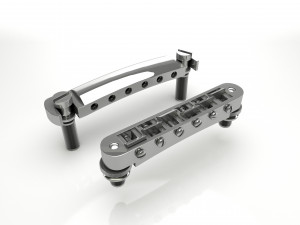 Tune o matic guitar bridge shaller Modello 3D