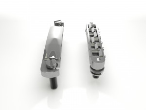 Tune o matic guitar bridge shaller 3D Model