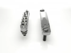 Tune o matic guitar bridge shaller 3D Model