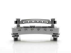 Tune o matic guitar bridge shaller 3D Model