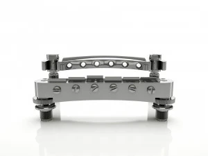 Tune o matic guitar bridge shaller 3D Model