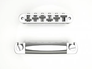 Tune o matic guitar bridge shaller 3D Model