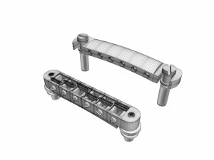 Tune o matic guitar bridge shaller 3D Model