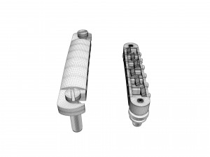 Tune o matic guitar bridge shaller 3D Model