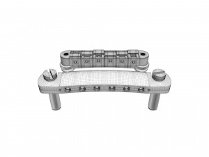 Tune o matic guitar bridge shaller 3D Model