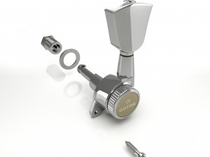 Gotoh magnum lock guitar tuners 3D Model