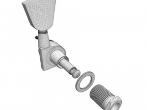 Gotoh magnum lock guitar tuners 3D Model