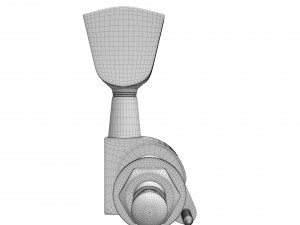 Gotoh magnum lock guitar tuners 3D Model