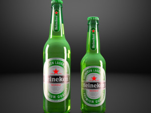 heineken bottle beer 3D Model