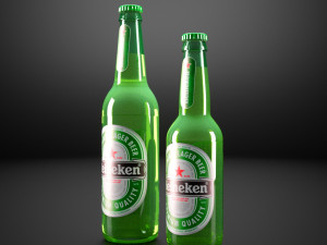 heineken bottle beer Modello 3D