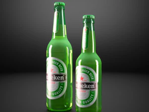 heineken bottle beer 3D Model