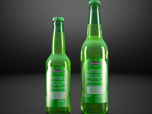 heineken bottle beer Modello 3D