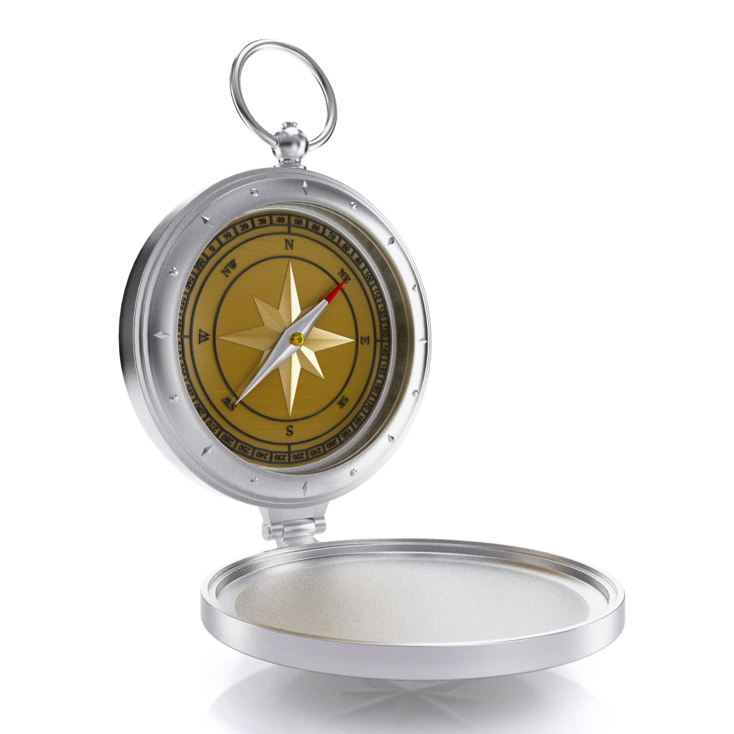 Compass 3D Model .c4d .max .obj .3ds .fbx .stl .blend 