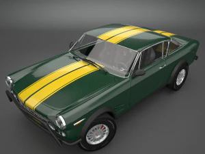fiat 2300 s coupe 1961 3D Model