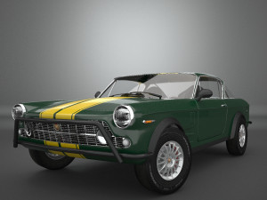 fiat 2300 s coupe 1961 Model 3D