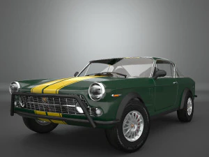 fiat 2300 s coupe 1961 3D Model