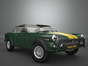 fiat 2300 s coupe 1961 Model 3D