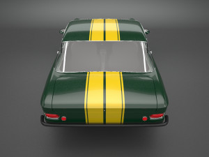 fiat 2300 s coupe 1961 Model 3D