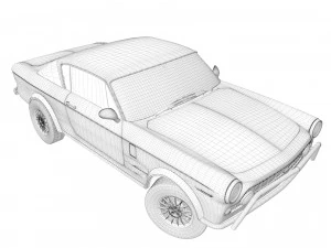 fiat 2300 s coupe 1961 3D Model