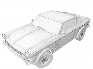 fiat 2300 s coupe 1961 Model 3D