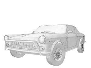 fiat 2300 s coupe 1961 3D Model