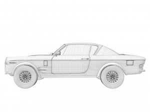 fiat 2300 s coupe 1961 Model 3D