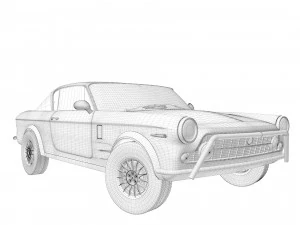 fiat 2300 s coupe 1961 3D Model