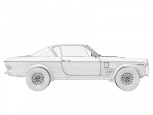 fiat 2300 s coupe 1961 3D Model