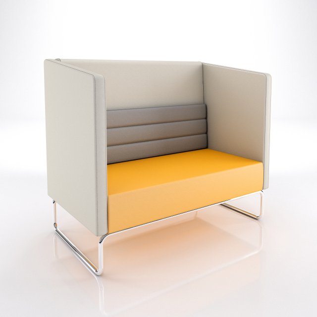 Modern office sofa Model 3D .c4d .max .obj .3ds .fbx .stl .blend 