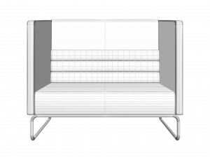 Modern office sofa Model 3D
