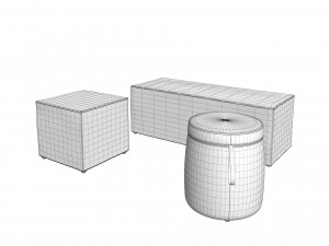 Modern sitting Modello 3D