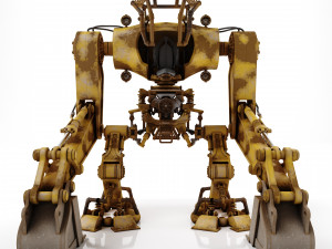 Robot excavator dirty Modelo 3D