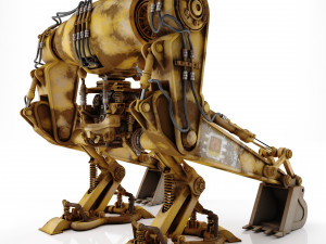 Robot excavator dirty Modelo 3D