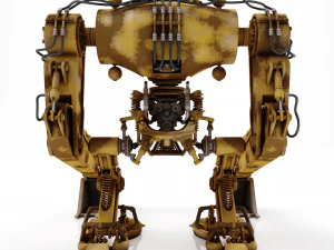 Robot excavator dirty 3D Model