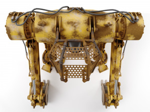 Robot excavator dirty Modelo 3D